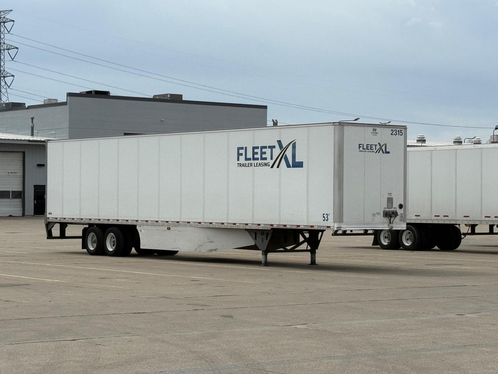 Loaded trailer ready for dispatch